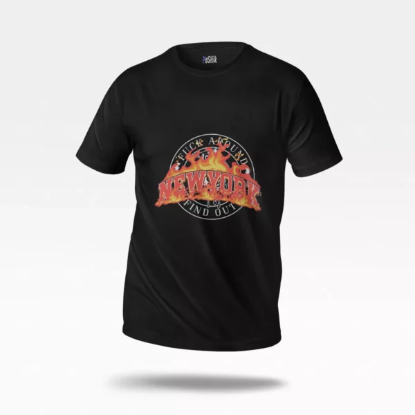 تیشرت نیویورک طرح Fire Typography