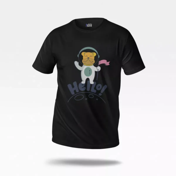 تیشرت فانتزی طرح سگ فضانورد (Cute Astronaut Dog)