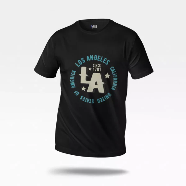 تیشرت طرح Los Angeles Since 1781