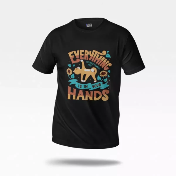 تیشرت یوگا طرح Everything Is In Your Hands