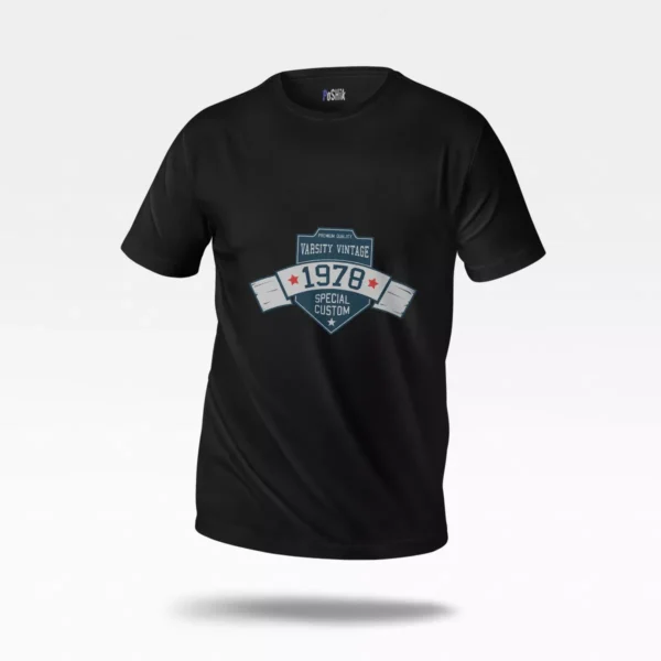 تیشرت طرح بج وینتیج Varsity 1978