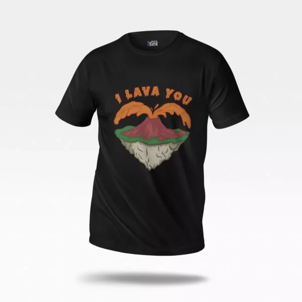 تیشرت عاشقانه طرح I Lava You