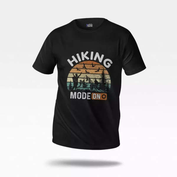 تیشرت طبیعت‌گردی طرح Hiking Mode On