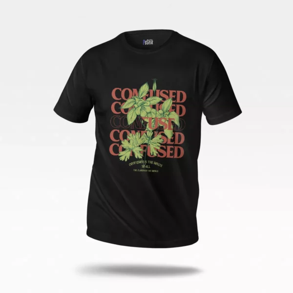 تیشرت گیاهان طرح Confused