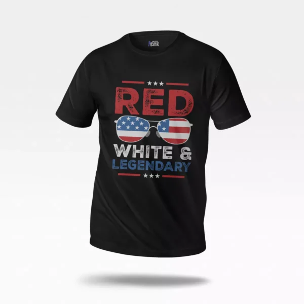 تیشرت آمریکا طرح Red White Legendary