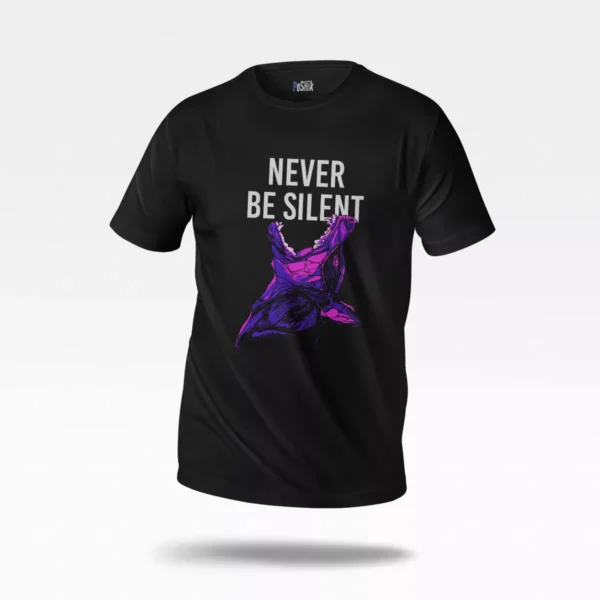 تیشرت استریت‌ویر طرح Never Be Silent