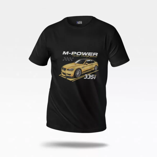 تیشرت بی‌ام‌و 335i طرح M-Power