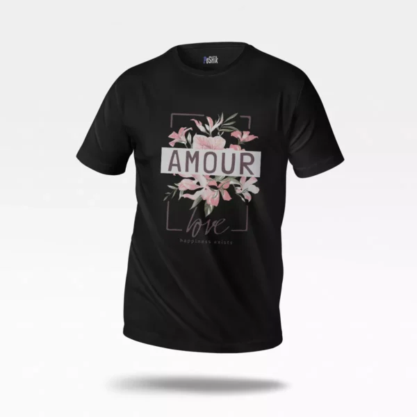 تیشرت عاشقانه طرح Amour Love