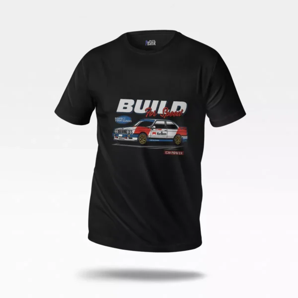 تیشرت بی‌ام‌و E30 طرح Build For Speed