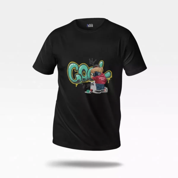 تیشرت خرس گرافیتی طرح Cool Youth