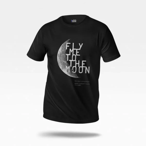 تیشرت ماه طرح Fly Me To The Moon