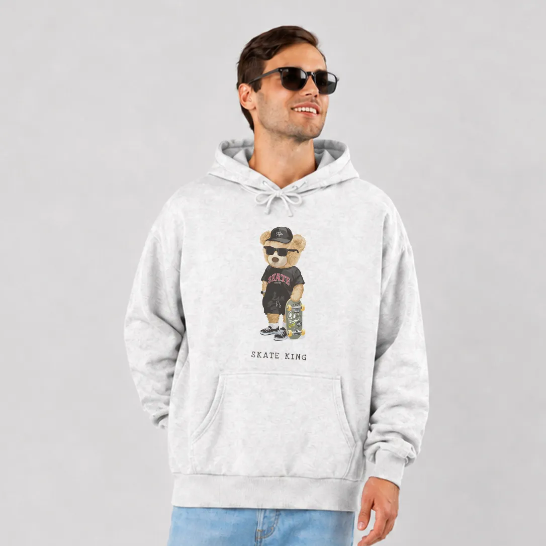 هودی خرس اسکیت‌بردسوار طرح Skate King