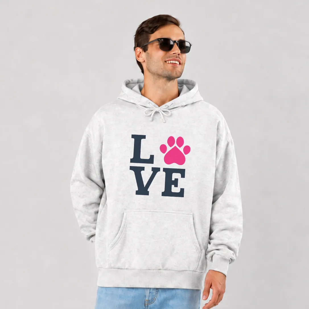 هودی عشق حیوانات طرح LOVE Paw