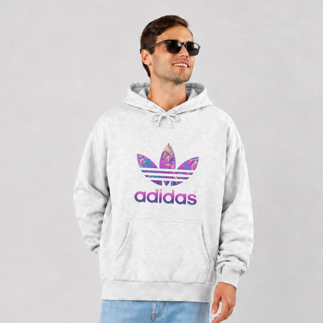 هودی آدیداس طرح لوگوی رنگارنگ هنری (Adidas)