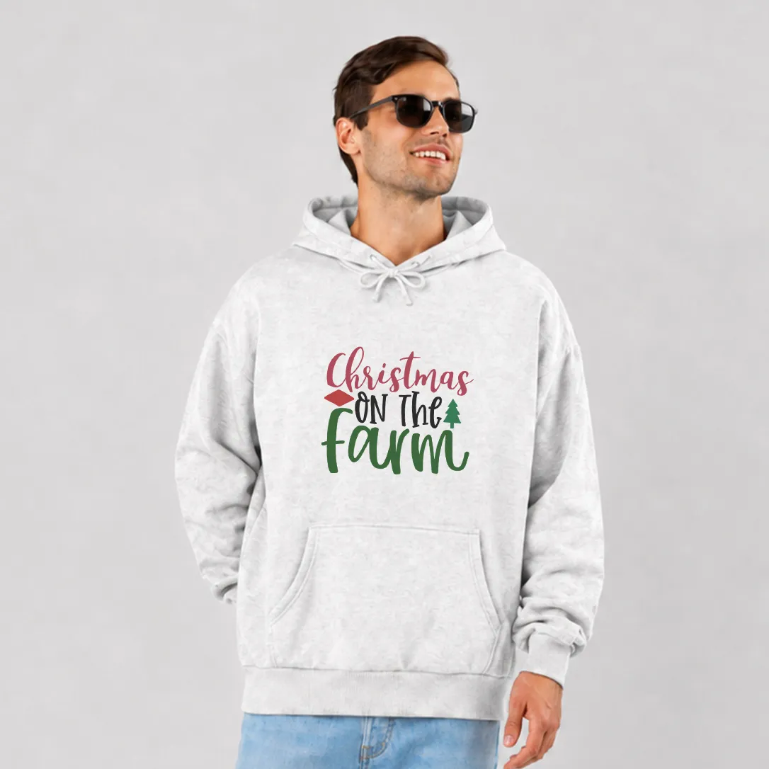 هودی کریسمس طرح نوشته Christmas on the Farm