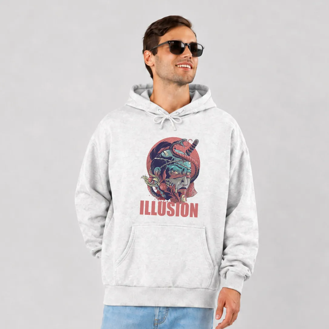 هودی سامورایی با ماسک و مار طرح Illusion