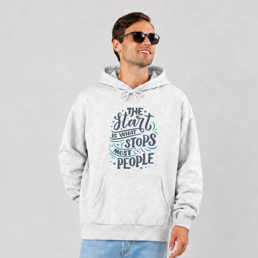 هودی تایپوگرافی The Start Is What Stops Most People کد 20453