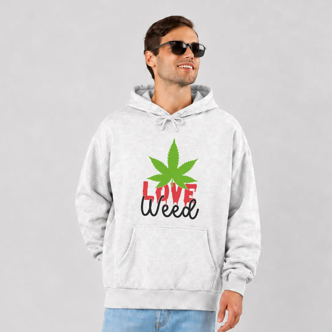 هودی ماری‌جوانا طرح برگ سبز Love Weed