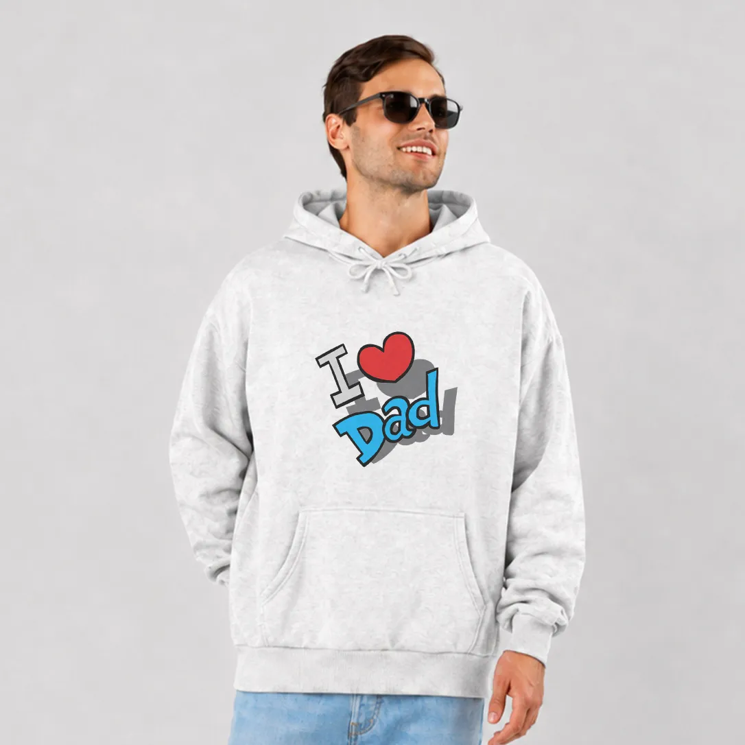 هودی روز پدر طرح تایپوگرافی I Love Dad