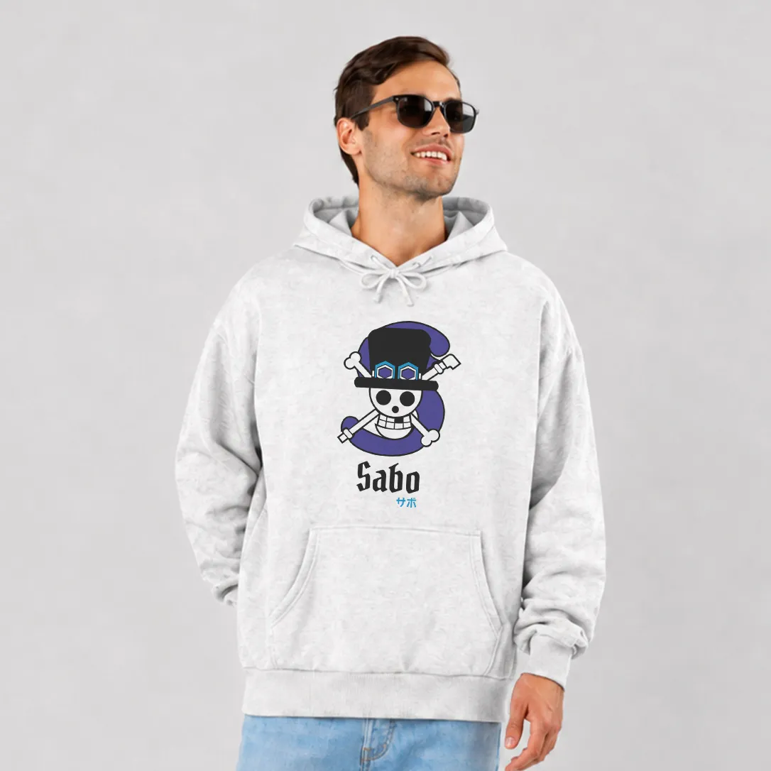 هودی انیمه وان پیس طرح نماد سابو (Sabo)