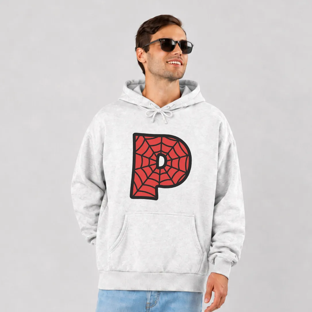 هودی مرد عنکبوتی طرح حرف P (Spider-Man Letter P)