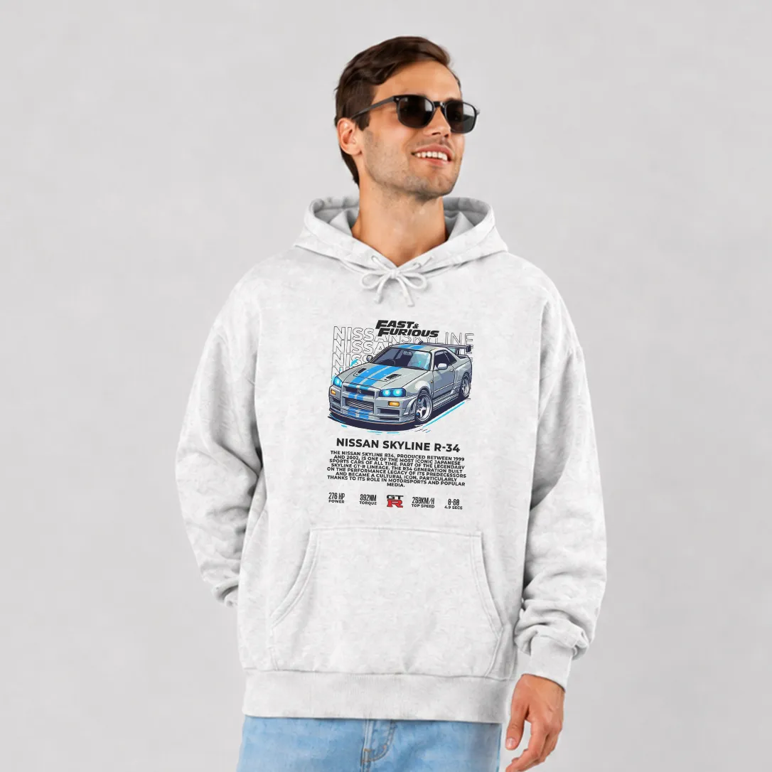 هودی نیسان اسکای‌لاین طرح Fast and Furious R-34