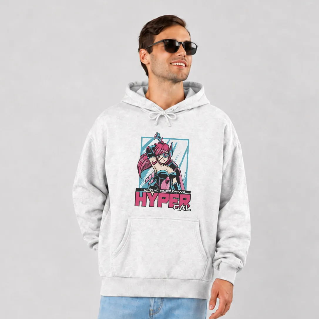 هودی طرح دختر سایبری Hyper Gal