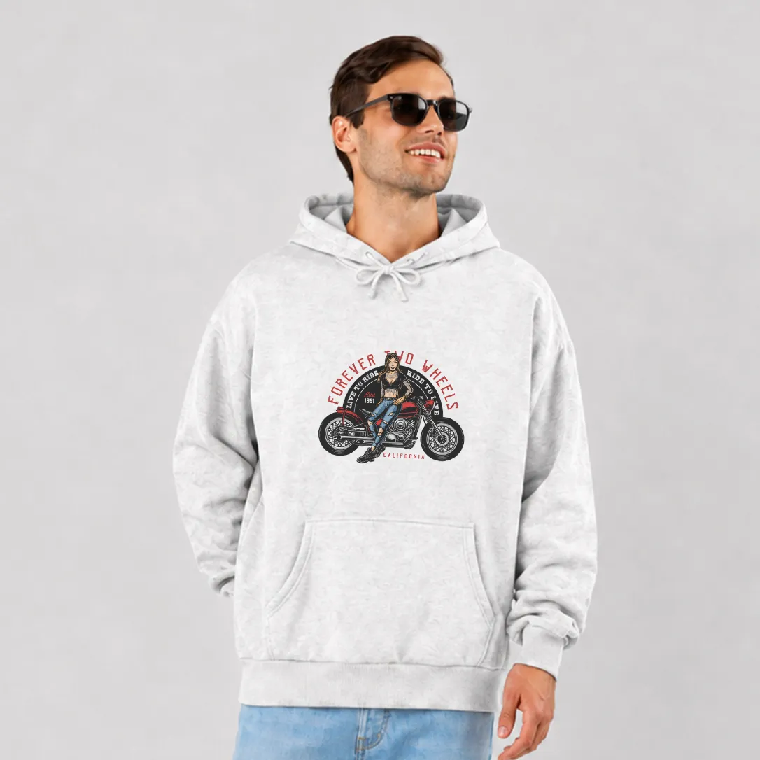 هودی موتورسیکلت طرح Forever Two Wheels