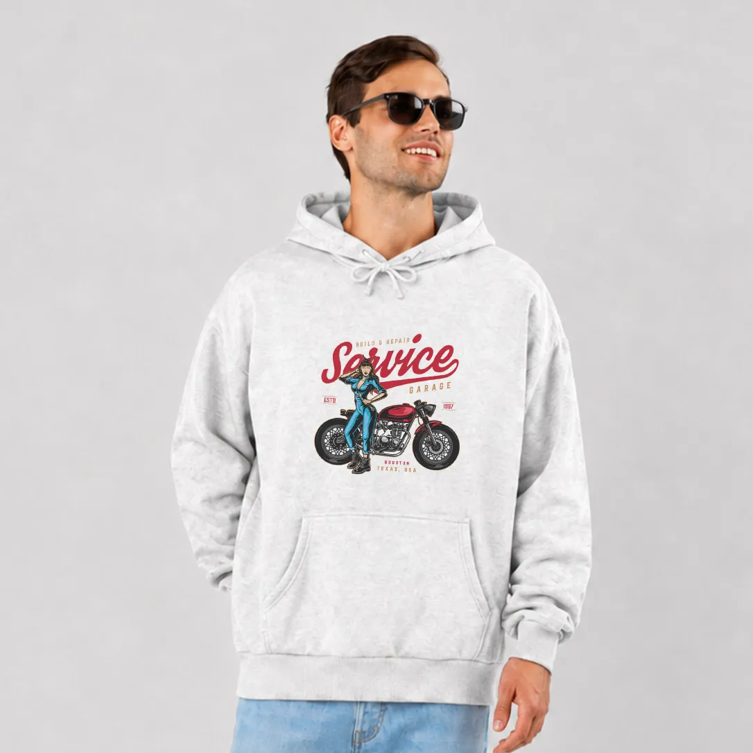 هودی موتورسیکلت طرح Service Garage