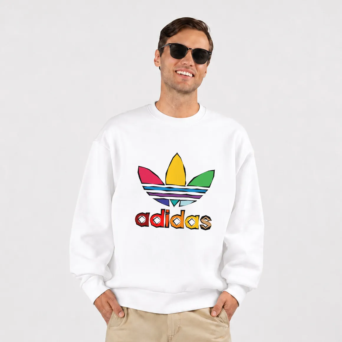 دورس آدیداس طرح لوگوی رنگین‌کمانی (Adidas)