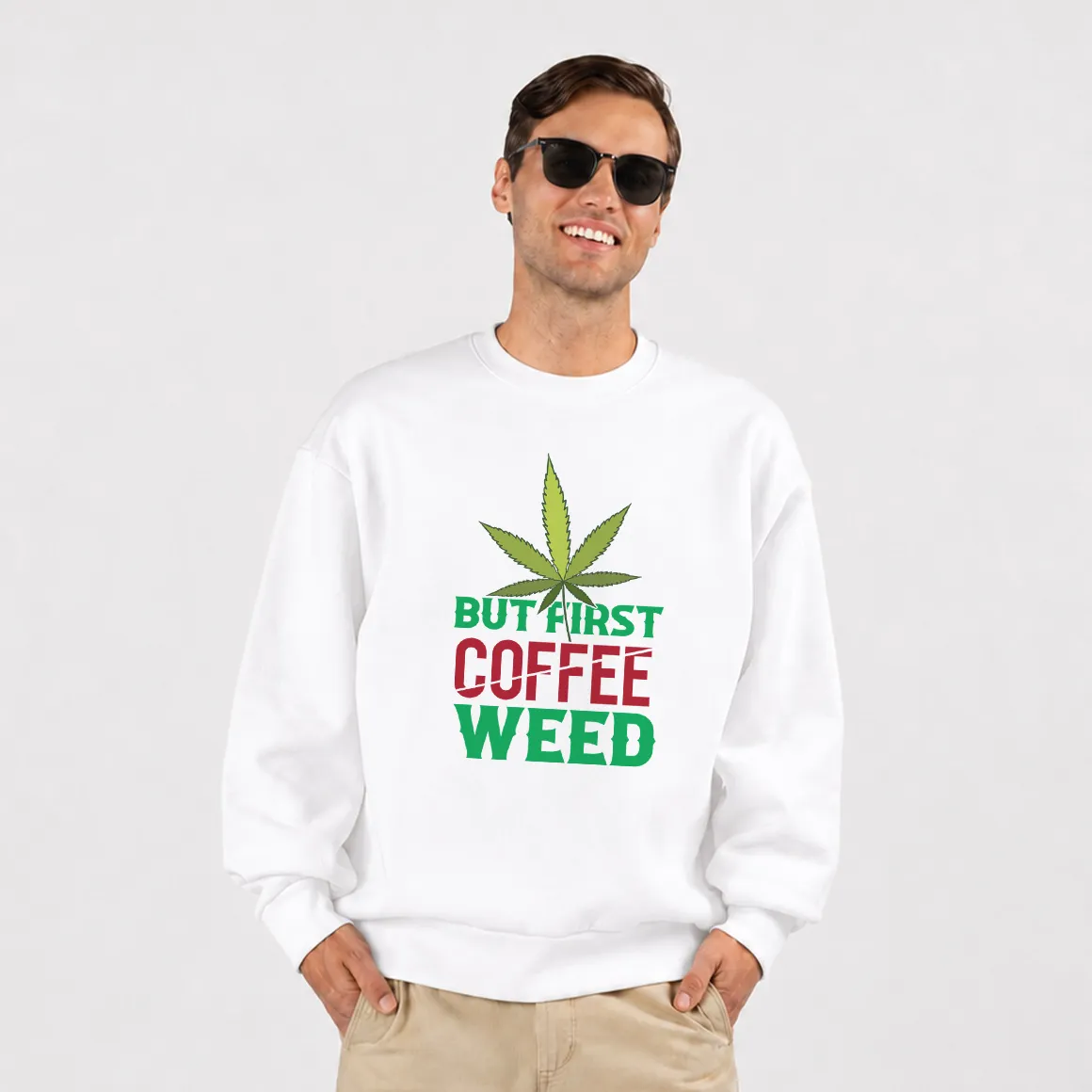 دورس نوشته But First Coffee Weed