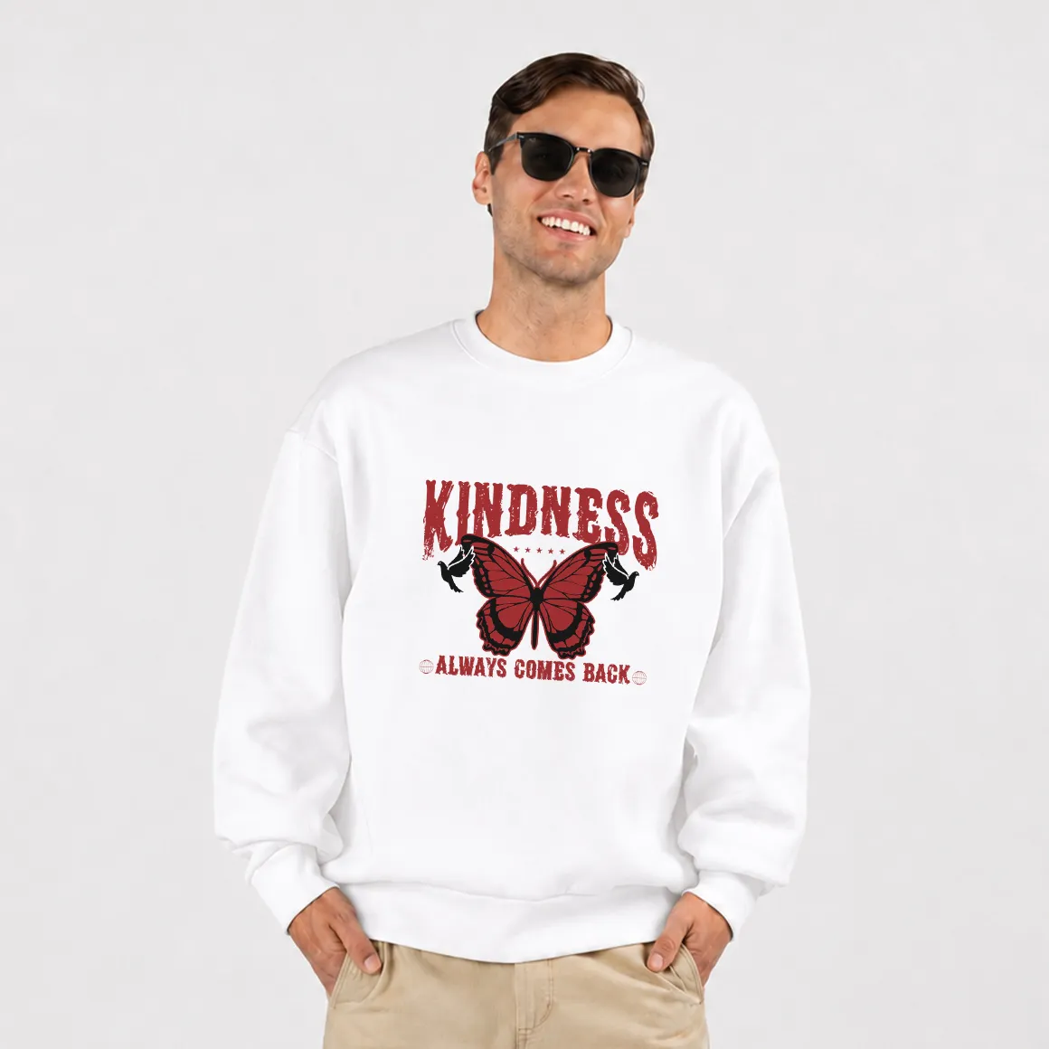 دورس طرح پروانه Kindness Always Comes Back کد 13945