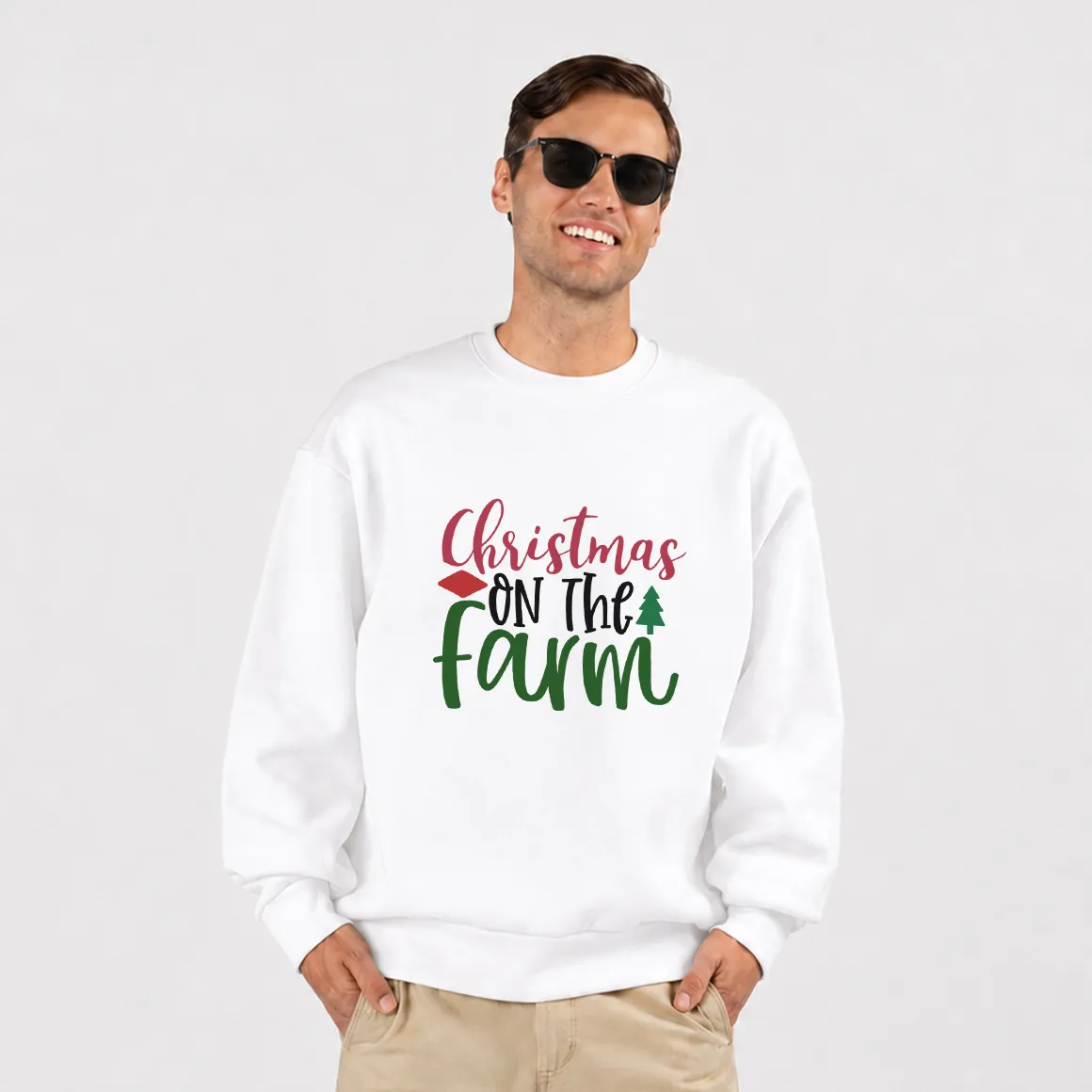 دورس کریسمس طرح نوشته Christmas on the Farm