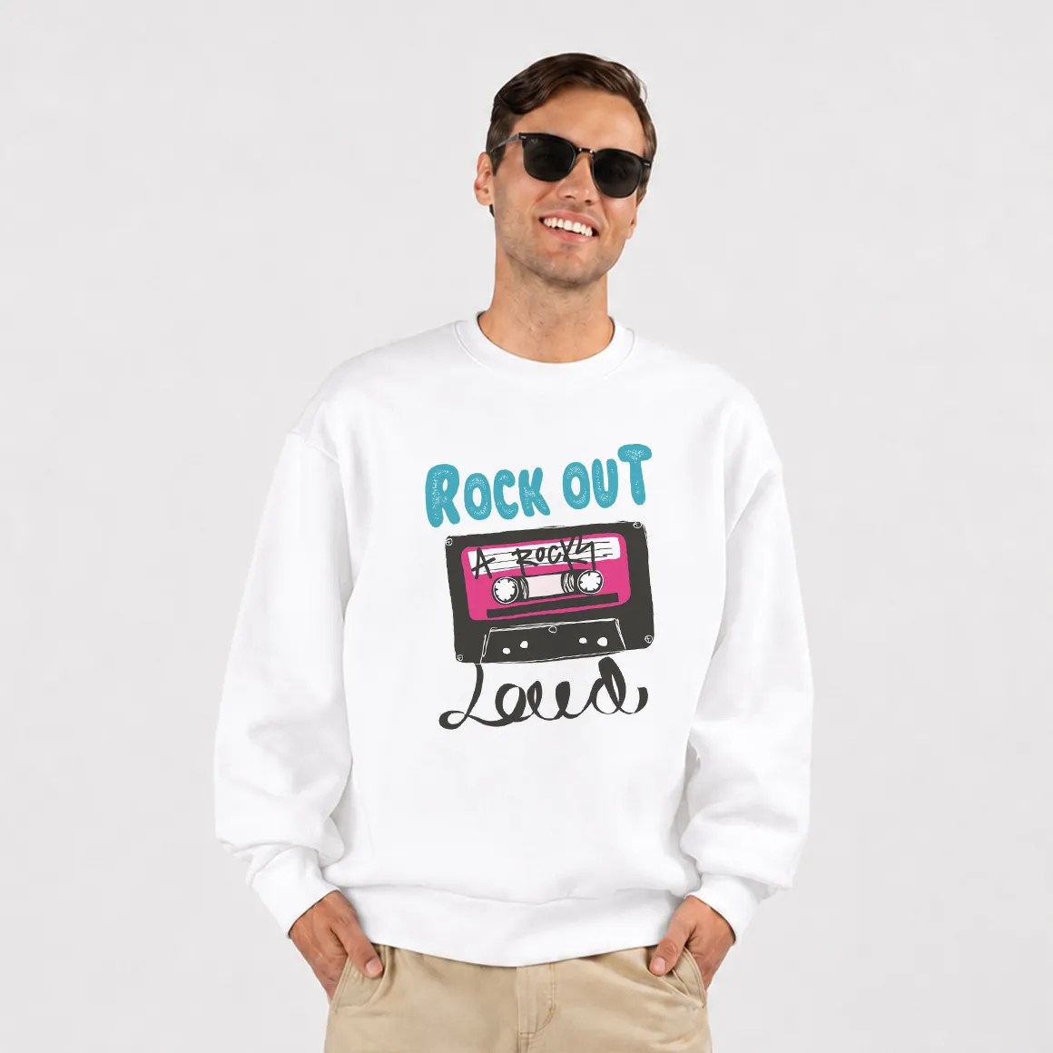 دورس سگ طرح نوار کاست Rock Out