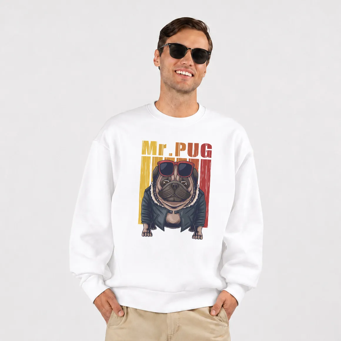 دورس سگ طرح پاگ چرمی Mr. Pug