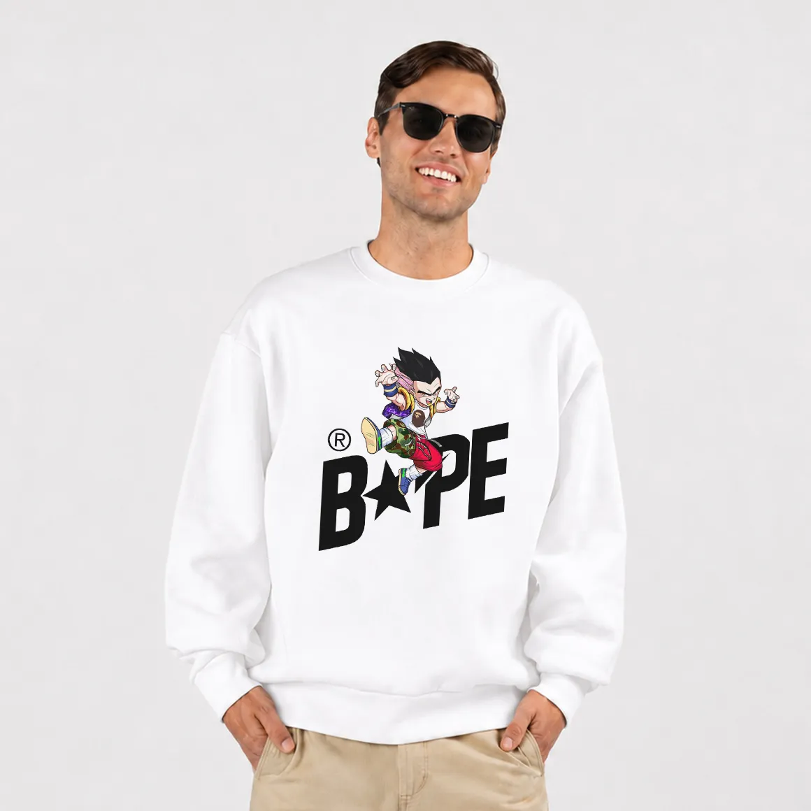 دورس انیمه دراگون بال طرح گوتنکس و لوگوی BAPE