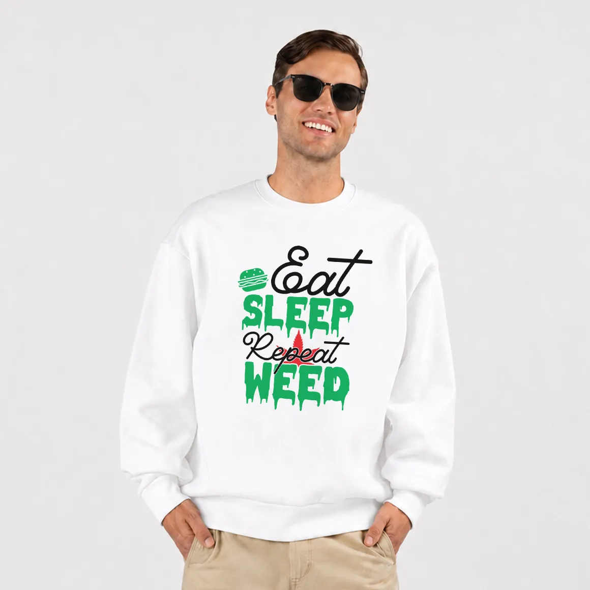 دورس طرح Eat Sleep Repeat Weed