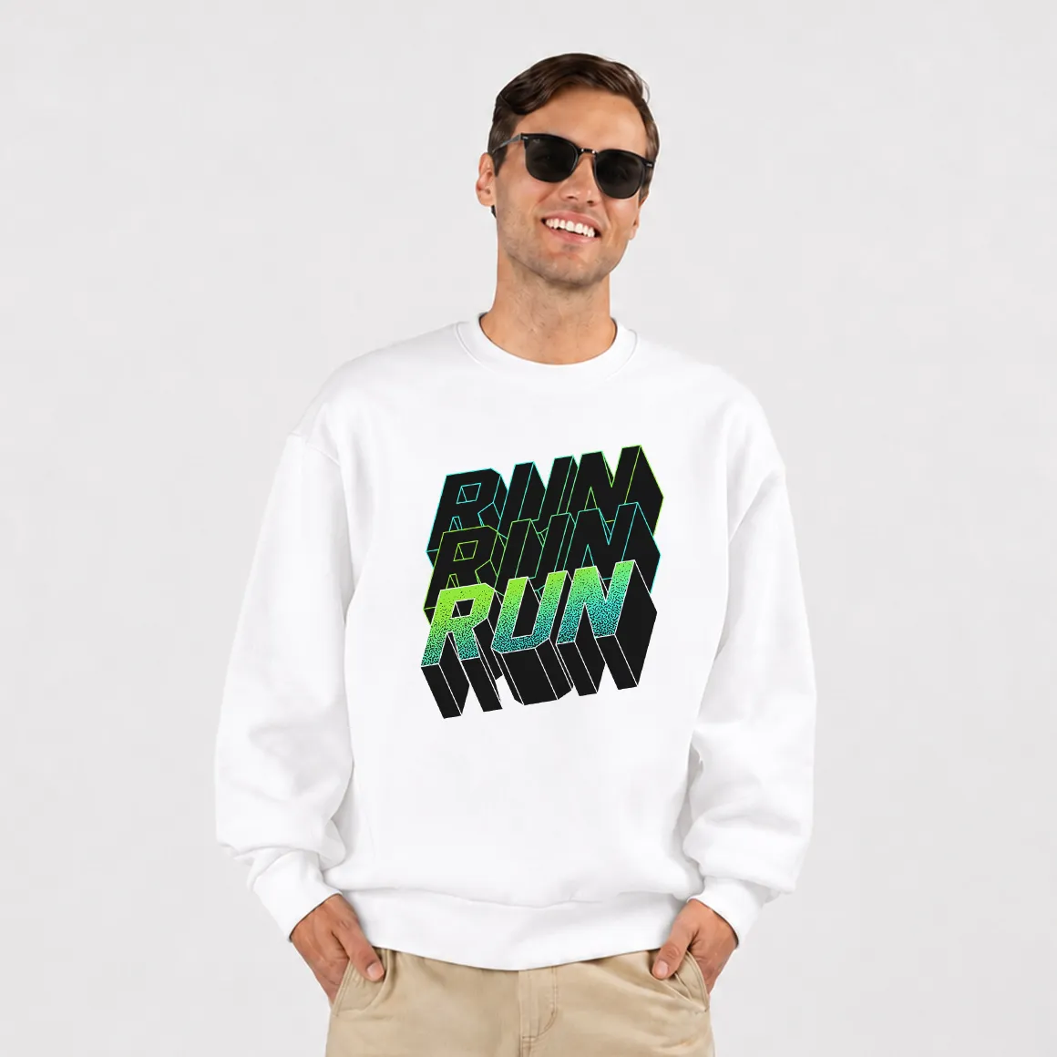 دورس تایپوگرافی سه‌بعدی Run Run Run سبز