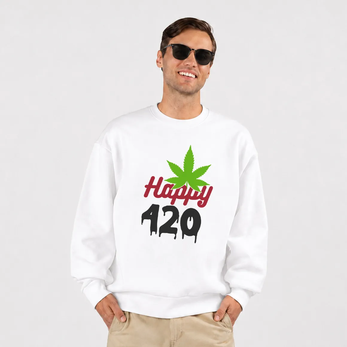 دورس ماری‌جوانا طرح تایپوگرافی Happy 420