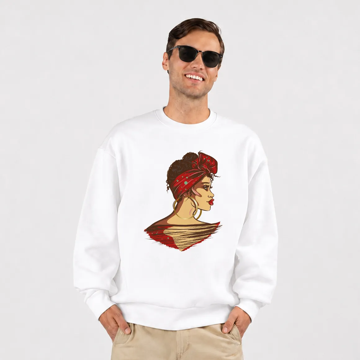 دورس زن آفریقایی طرح پرتره با سربند