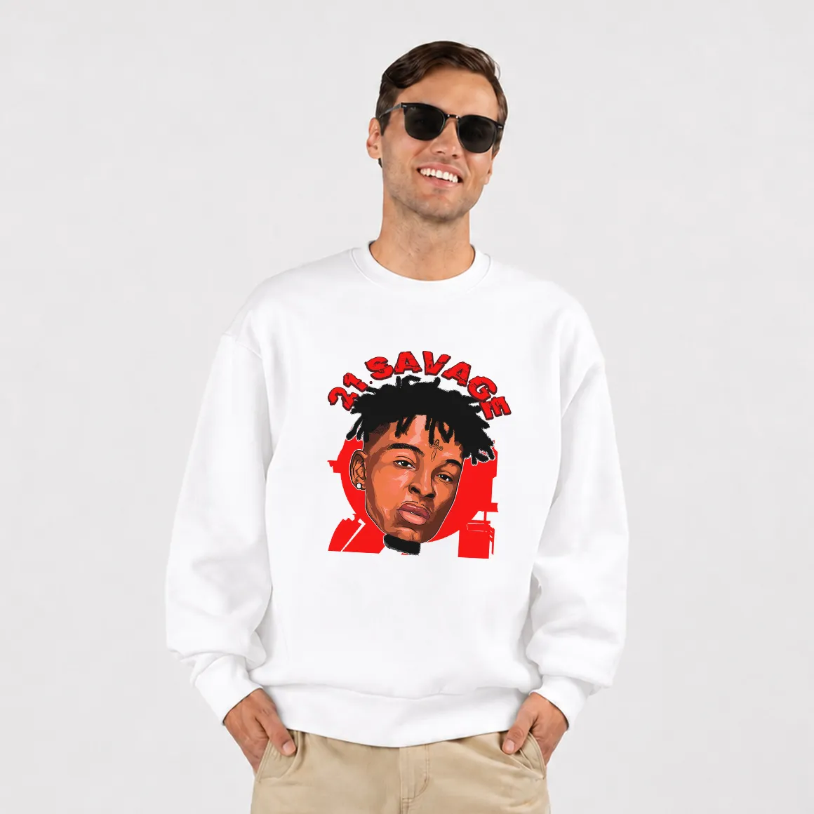 دورس توئنی وان سویج طرح پرتره قرمز (21 Savage)