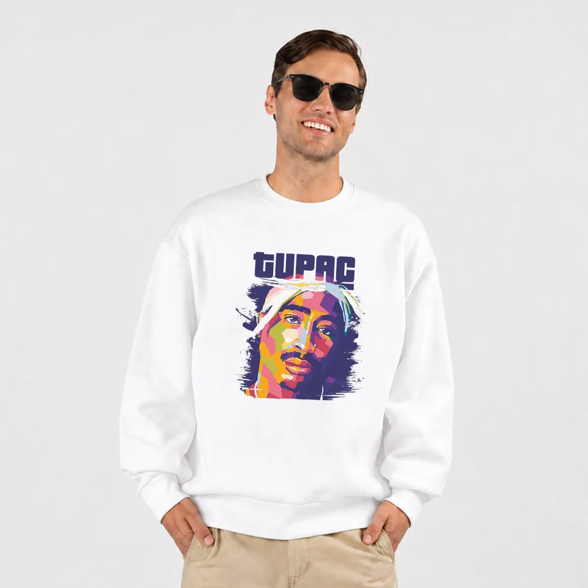 دورس توپاک شکور طرح پرتره رنگارنگ (2Pac)
