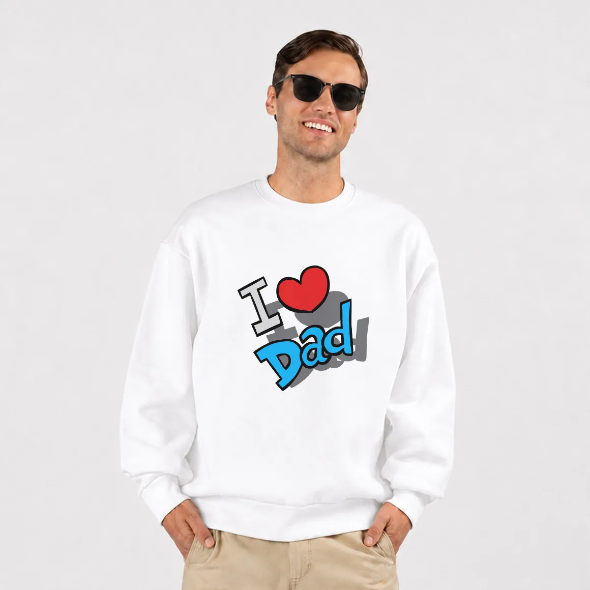 دورس روز پدر طرح تایپوگرافی I Love Dad