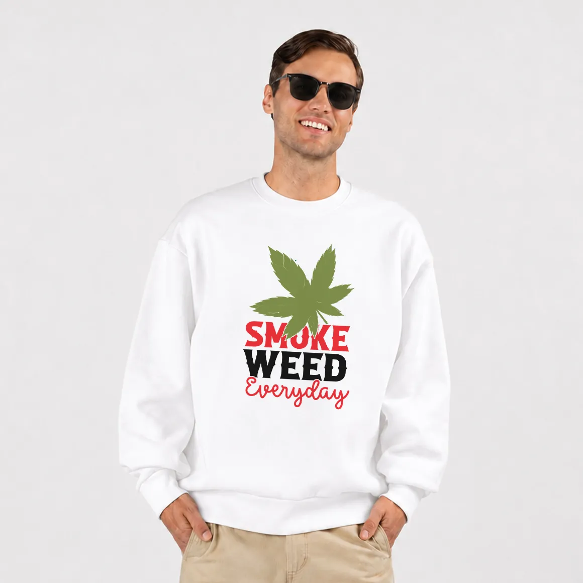 دورس برگ شاهدانه طرح Smoke Weed قرمز