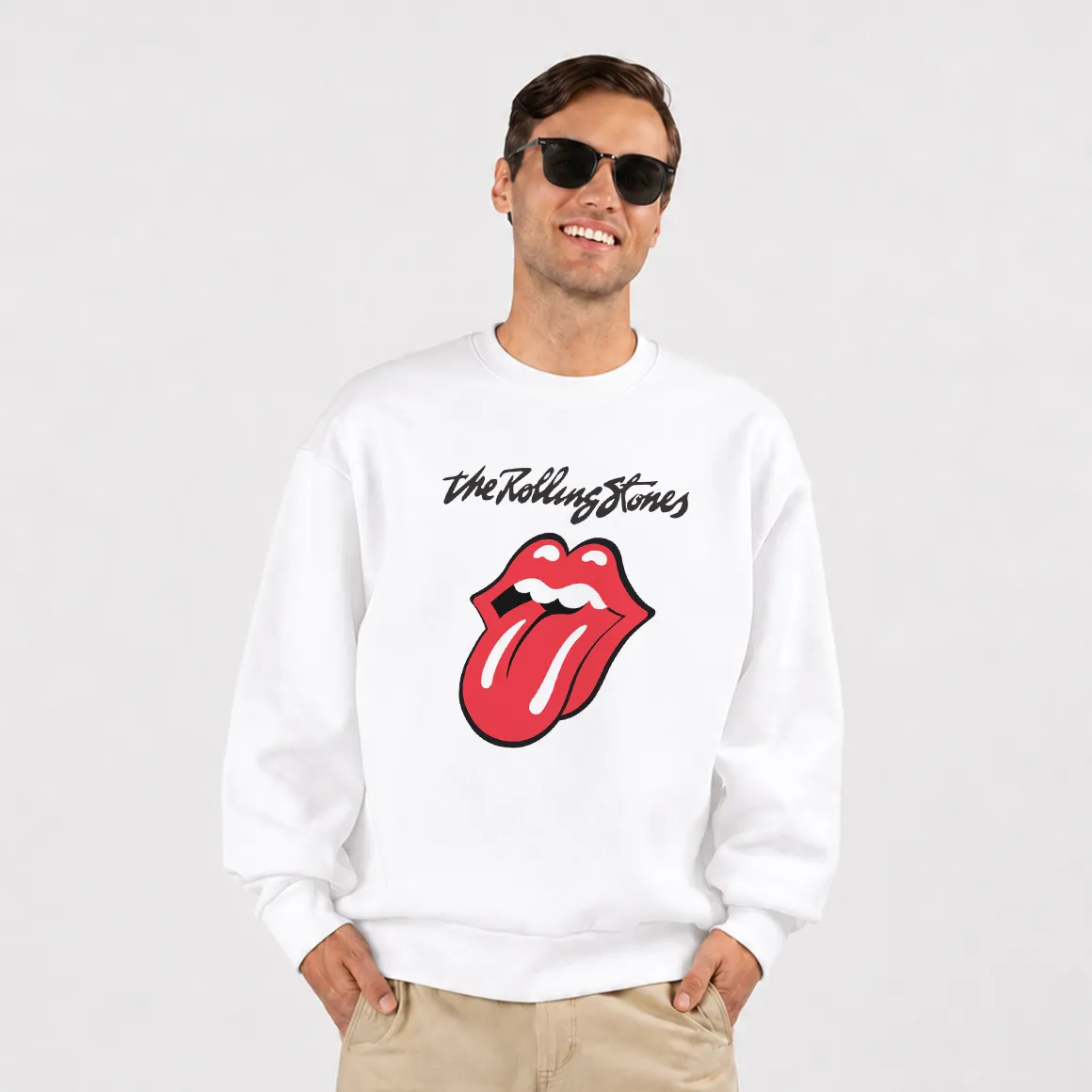 دورس طرح لوگوی مشکی Rolling Stones