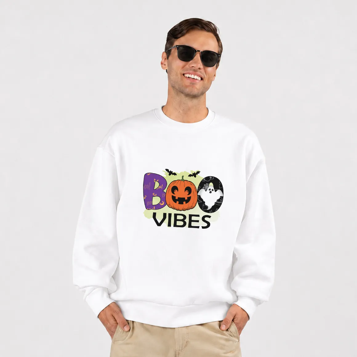 دورس طرح تایپوگرافی Boo Vibes هالووین
