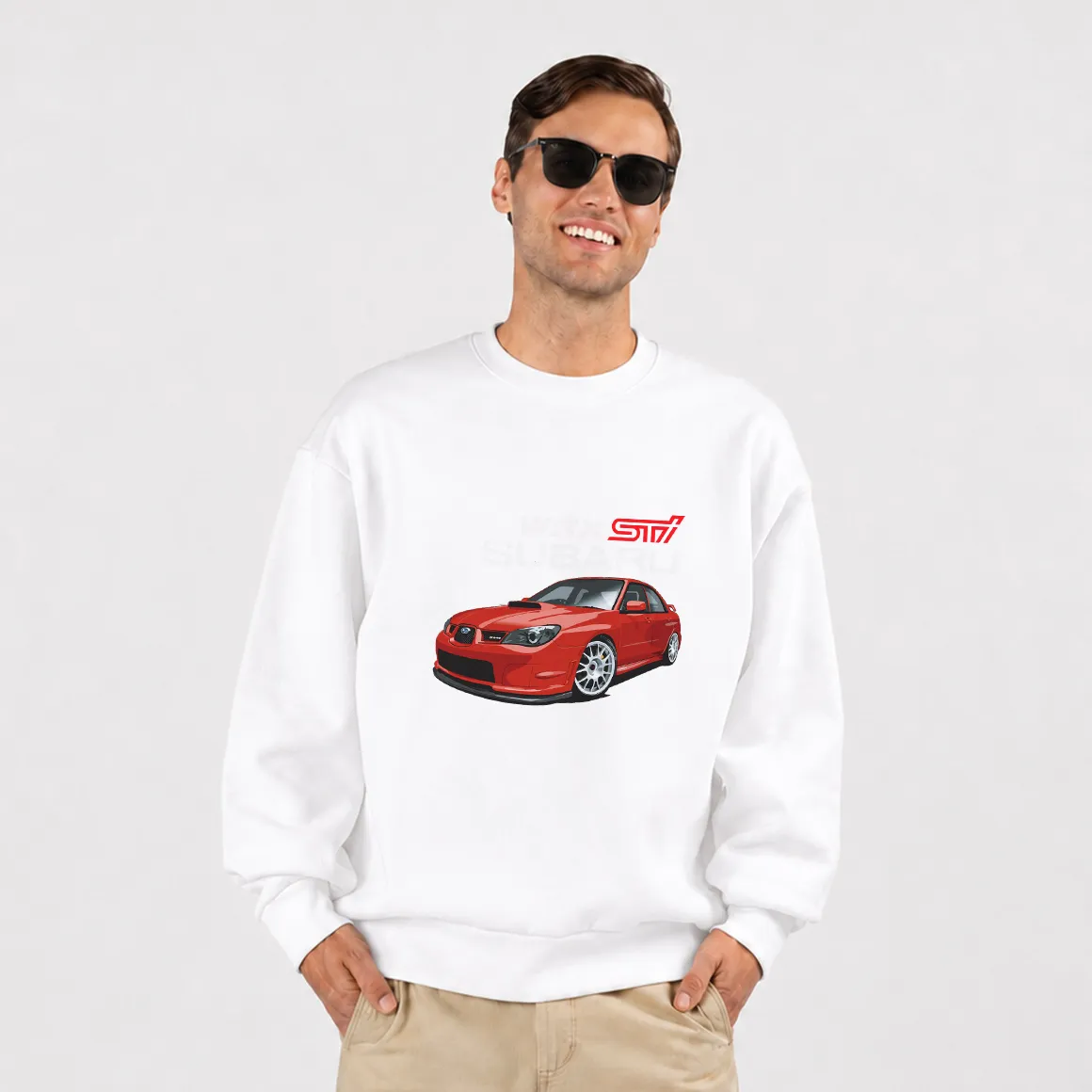 دورس سوبارو WRX STI قرمز