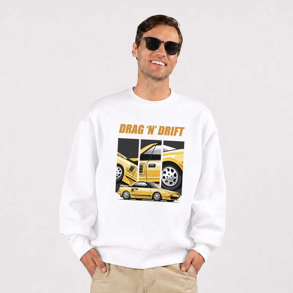 دورس ماشین زرد طرح Drag ’N Drift