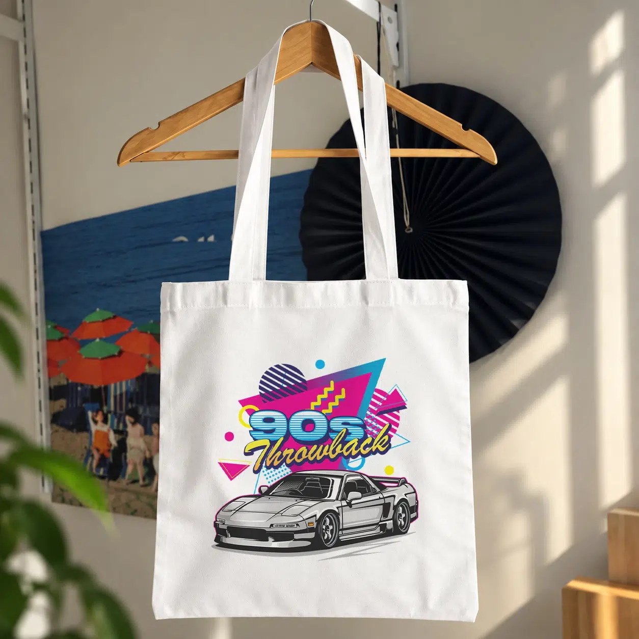 توت بگ ماشین JDM طرح حال و هوای دهه ۹۰