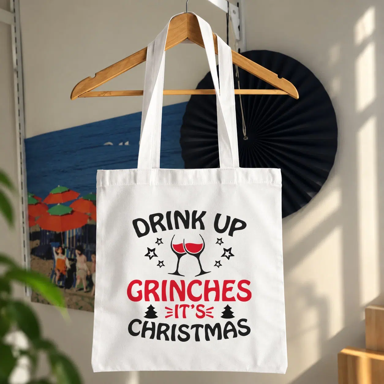 توت بگ تایپوگرافی کریسمس Drink Up Grinches